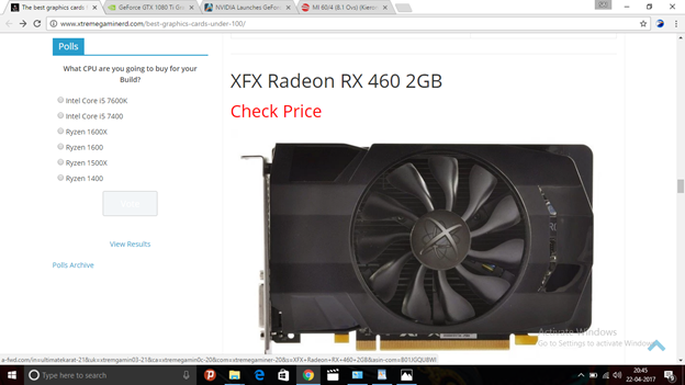 XFX Radeon RX 460 2GB
